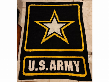 This US Army blanket was a Christmas present I made for a veteran